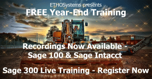 Free Training Year-End Sage
