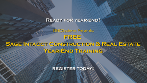 Sage Intacct Year-End