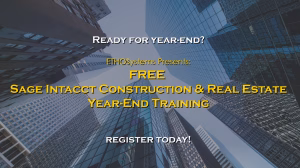 Sage Intacct Year-End